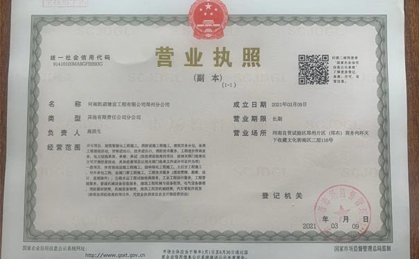 小美熊代辦理鄭州咨詢(xún)公司營(yíng)業(yè)執照案例